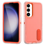 For Samsung Galaxy S25 / S24 Case Kickstand Phone Cover PC+Silicone+EVA 3-in-1 Design
