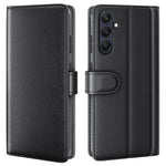 For Samsung Galaxy A26 5G Case Genuine Split Leather Phone Cover with Wallet Stand