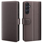 For Samsung Galaxy A26 5G Case Genuine Split Leather Phone Cover with Wallet Stand