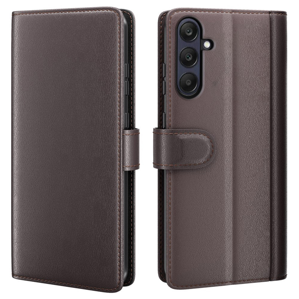 For Samsung Galaxy A26 5G Case Genuine Split Leather Phone Cover with Wallet Stand