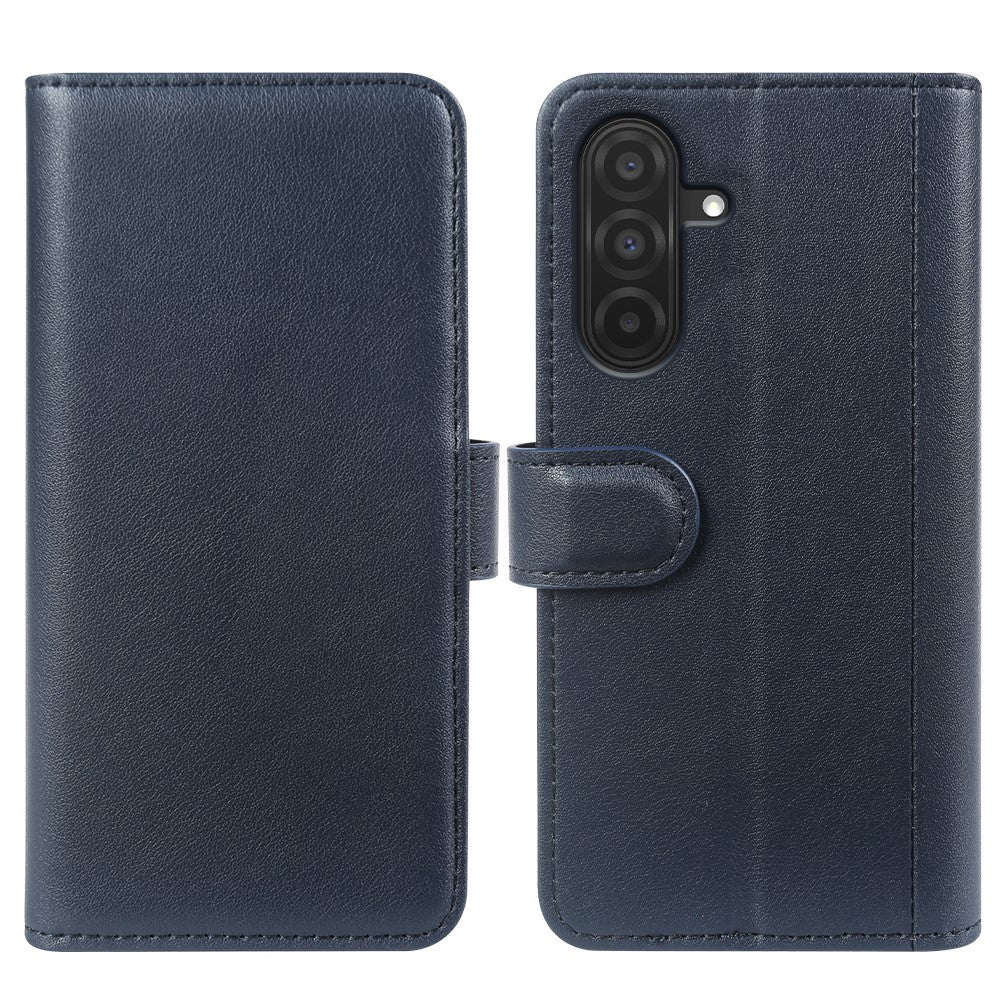 For Samsung Galaxy A26 5G Case Genuine Split Leather Phone Cover with Wallet Stand