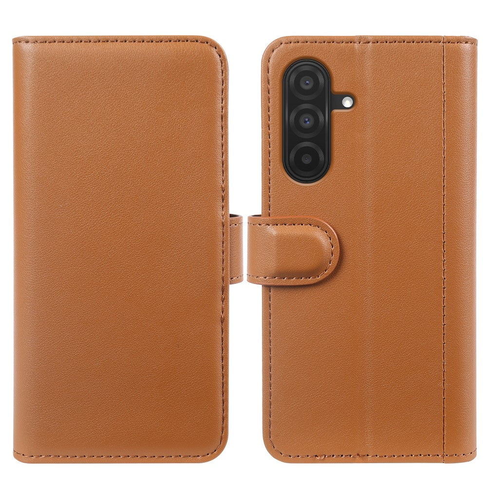 For Samsung Galaxy A26 5G Case Genuine Split Leather Phone Cover with Wallet Stand