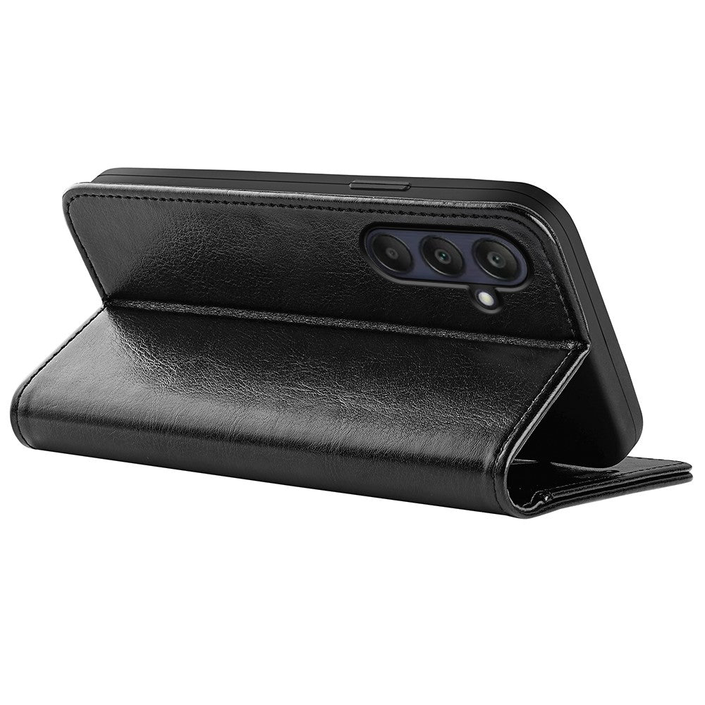 Til Samsung Galaxy A26 5G Pung Etui Crazy Horse Tekstur Stativ Læder Telefoncover