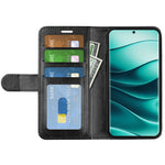 For Xiaomi Redmi Note 14 Pro+ 5G Wallet Case Crazy Horse Texture Stand Leather Phone Cover