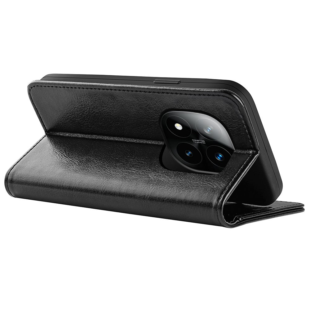 For Xiaomi Redmi Note 14 Pro+ 5G Wallet Case Crazy Horse Texture Stand Leather Phone Cover