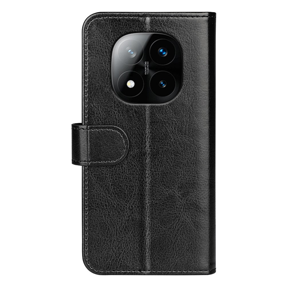 For Xiaomi Redmi Note 14 Pro+ 5G Wallet Case Crazy Horse Texture Stand Leather Phone Cover