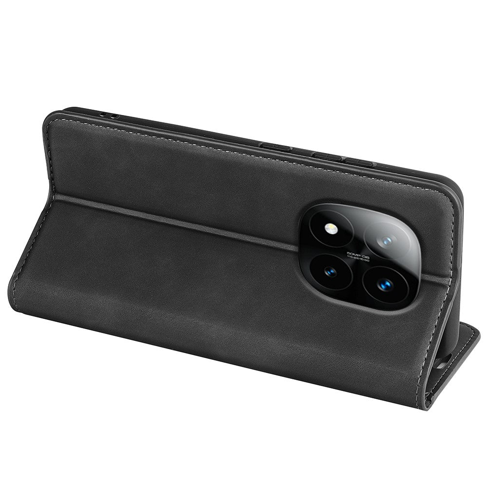 For Xiaomi Redmi Note 14 Pro+ 5G Case Skin-Touch Leather Wallet Phone Cover