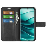 For Xiaomi Redmi Note 14 Pro+ 5G Stand Case Anti-Scratch Calf Texture Leather Phone Cover
