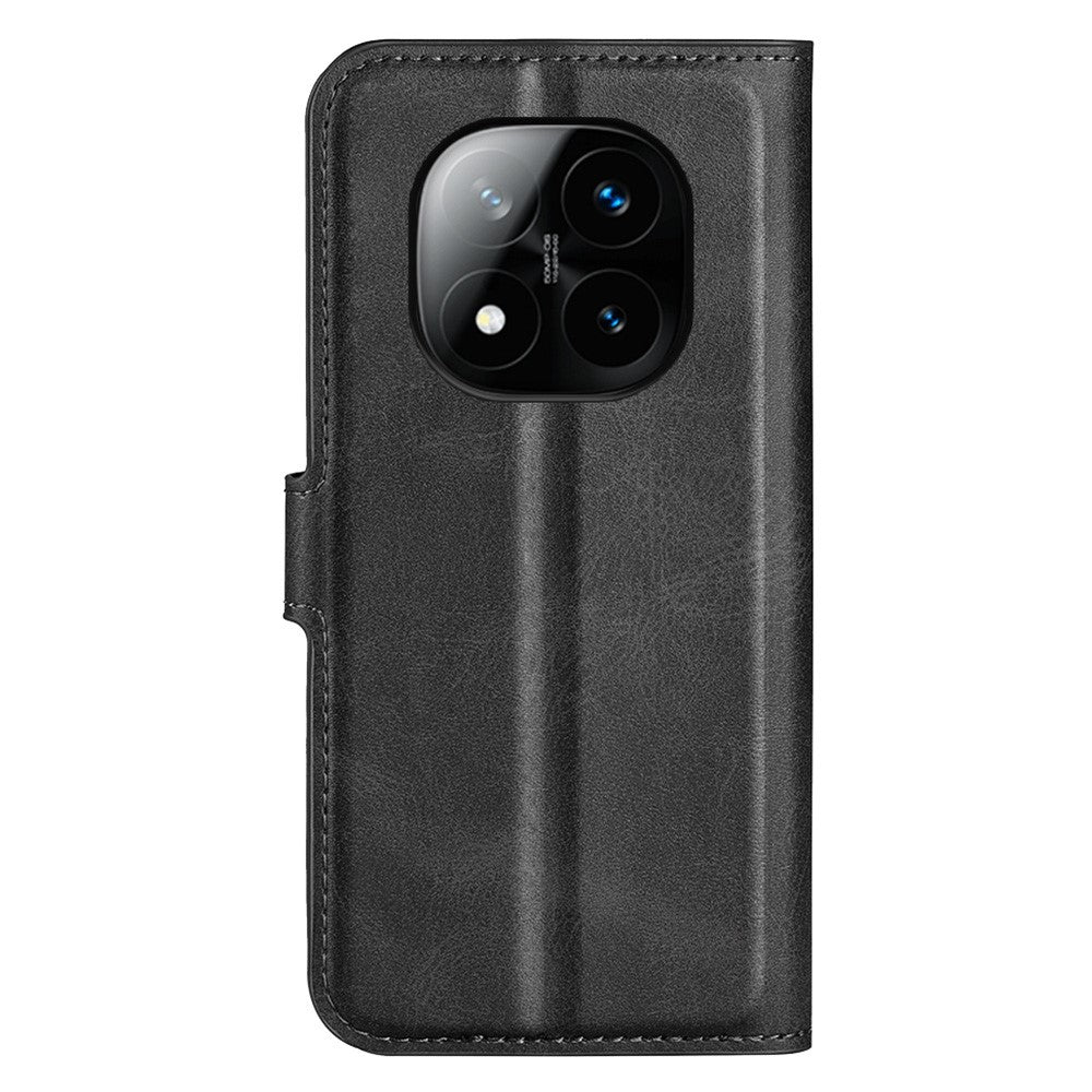 For Xiaomi Redmi Note 14 Pro+ 5G Stand Case Anti-Scratch Calf Texture Leather Phone Cover