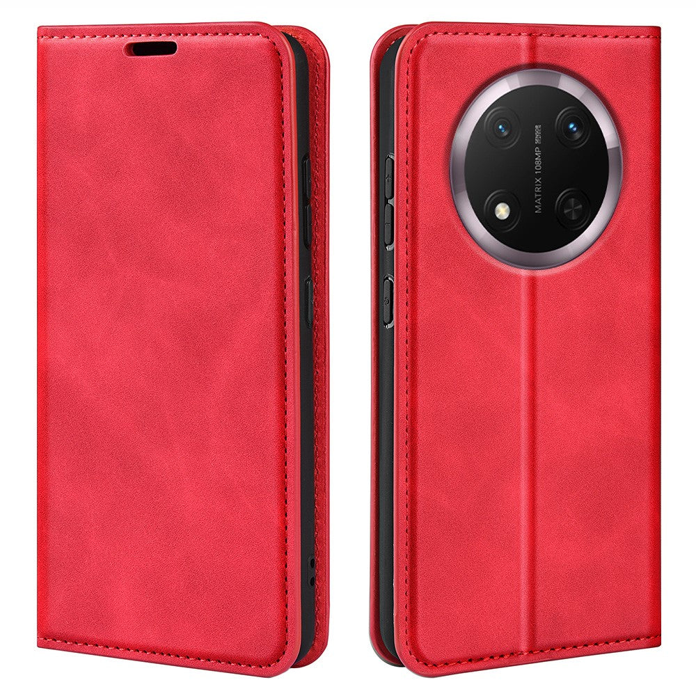 For Honor Magic7 Lite 5G / X9c 5G / X60 Pro 5G Case Skin-Touch Leather Wallet Phone Cover