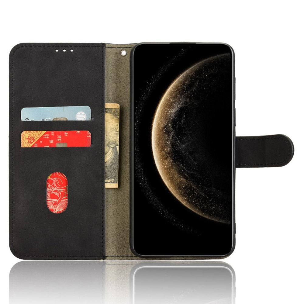 Läderfodral för Huawei Mate 70, Anti-fall-fodral med vikbart läder, vikbart mobilfodral