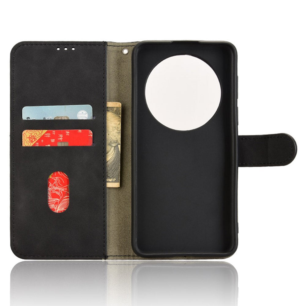 Läderfodral för Huawei Mate 70, Anti-fall-fodral med vikbart läder, vikbart mobilfodral