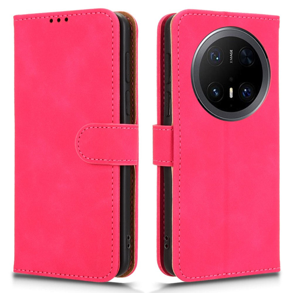 For Huawei Mate 70 Pro+ / 70 Pro Leather Case Skin-Feel Anti-Drop Wallet Flip Phone Cover