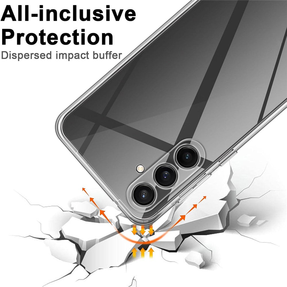 Til Samsung Galaxy A26 5G Etui Anti-fingeraftryk Krystalklar TPU Telefoncover