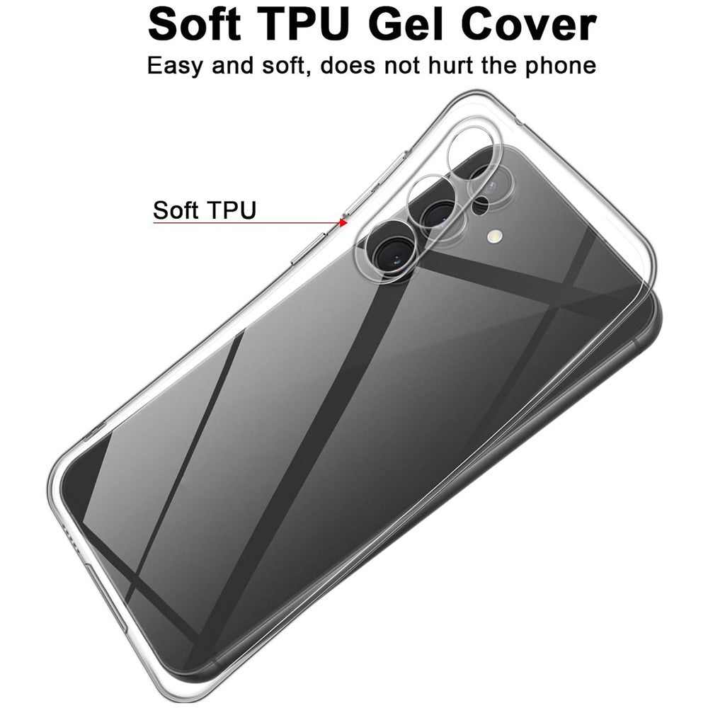 Til Samsung Galaxy A26 5G Etui Anti-fingeraftryk Krystalklar TPU Telefoncover