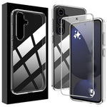 Til Samsung Galaxy A16 5G / 4G Gennemsigtigt TPU Anti-ridse Telefoncover + 2.5D Arc Edge Skærmbeskytter