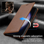 For Samsung Galaxy A56 5G Wallet Case Magnetic Closure PU Leather Phone Cover