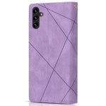 Til Samsung Galaxy A26 5G Pung Etui Farve Splejsning Læder Telefoncover med Stativ