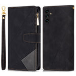 Til Samsung Galaxy A26 5G Pung Etui Farve Splejsning Læder Telefoncover med Stativ