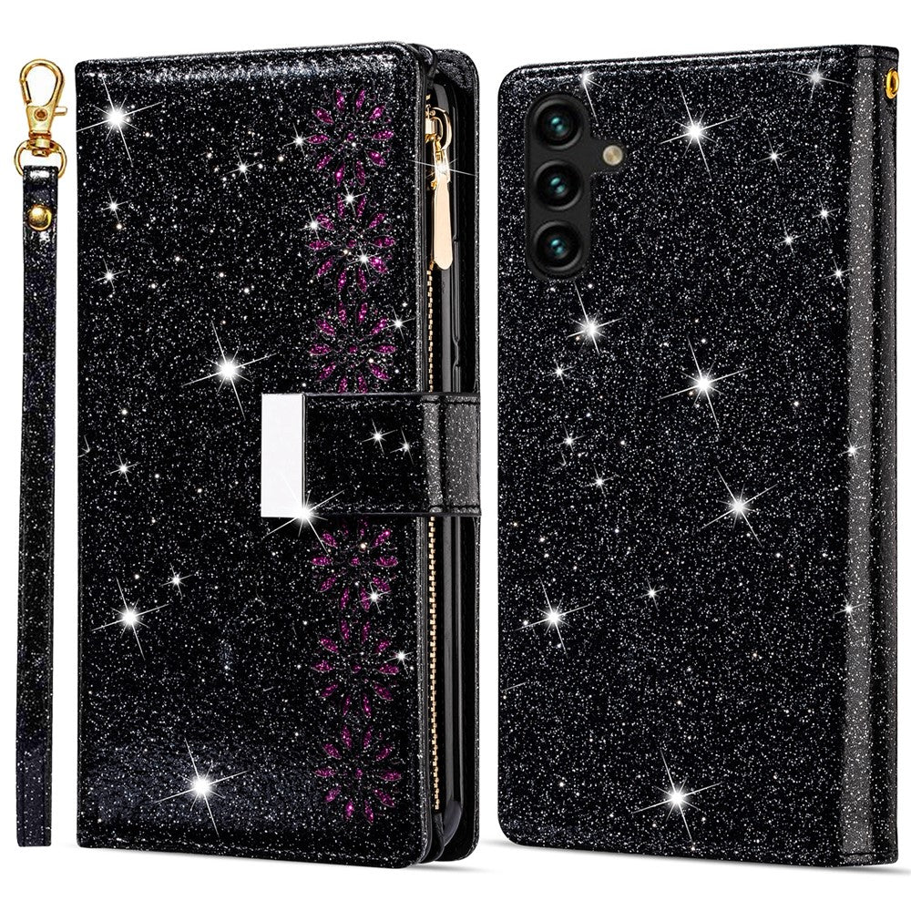 For Samsung Galaxy A26 5G Case Starry Sky Carving Leather Wallet Phone Cover