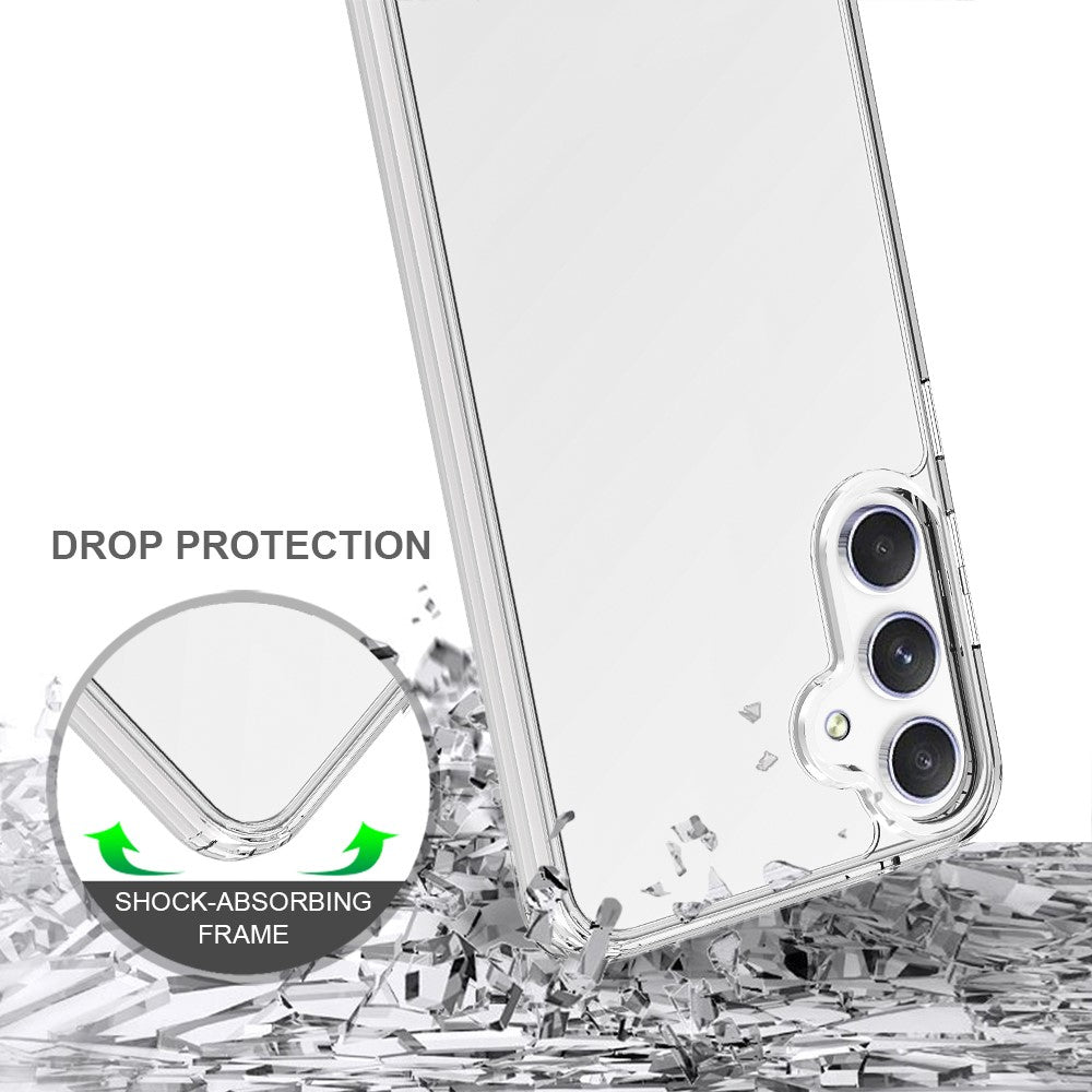 Til Samsung Galaxy A56 5G Gennemsigtig telefoncover TPU+Akryl Stødsikker bagside