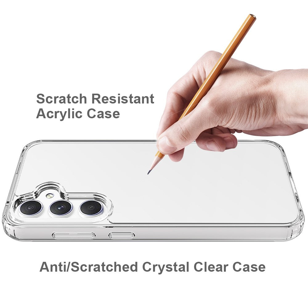Til Samsung Galaxy A56 5G Gennemsigtig telefoncover TPU+Akryl Stødsikker bagside