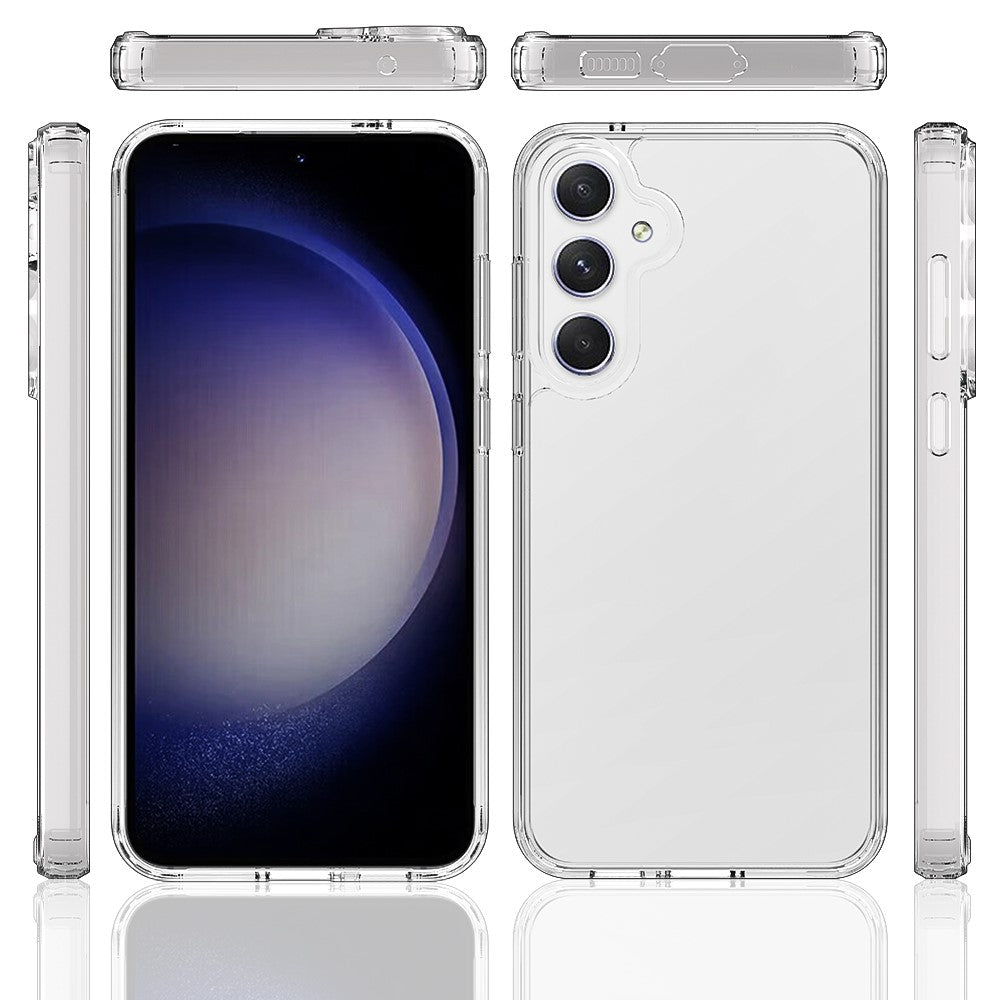 Til Samsung Galaxy A56 5G Gennemsigtig telefoncover TPU+Akryl Stødsikker bagside