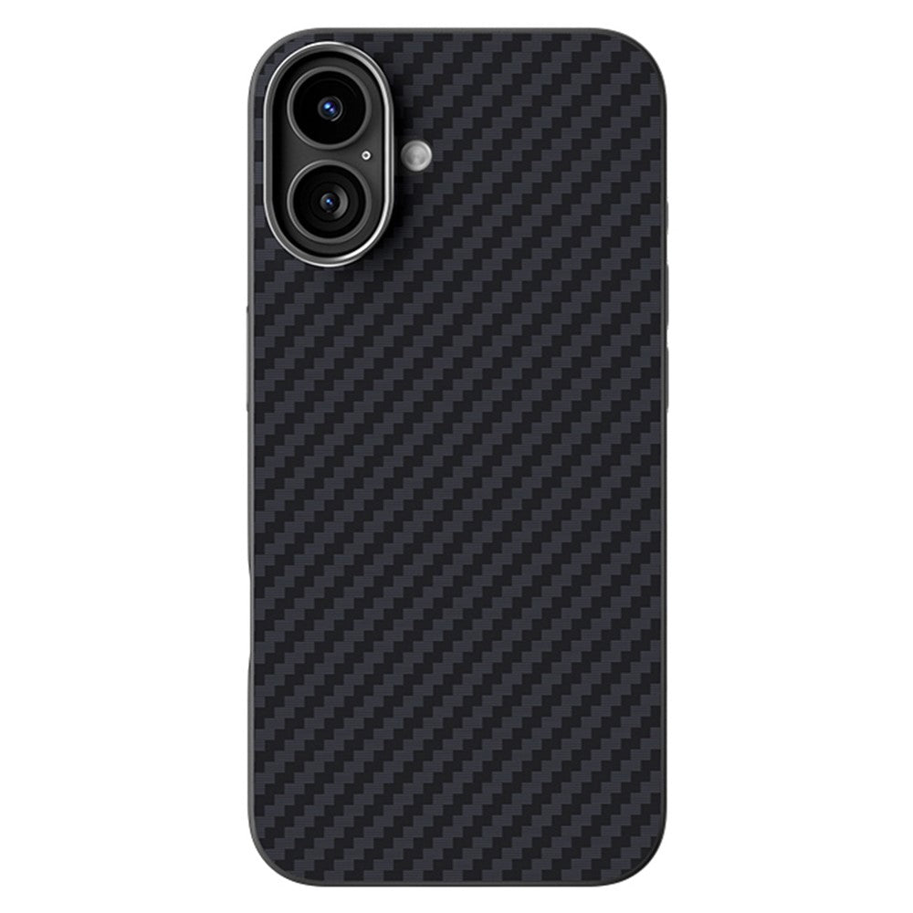 ABEEL For iPhone 16 Case Compatible with MagSafe Carbon Fiber Texture Back Cover