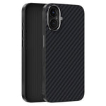 ABEEL For iPhone 16 Case Compatible with MagSafe Carbon Fiber Texture Back Cover