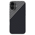 ABEEL For iPhone 16 Case Compatible with MagSafe Carbon Fiber Texture Back Cover
