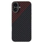 ABEEL For iPhone 16 Case Compatible with MagSafe Carbon Fiber Texture Back Cover