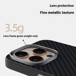 ABEEL For iPhone 16 Pro Max Case Compatible with MagSafe Carbon Fiber Texture Back Cover