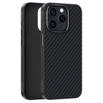 ABEEL For iPhone 15 Pro Max Case Compatible with MagSafe Carbon Fiber Texture Back Cover