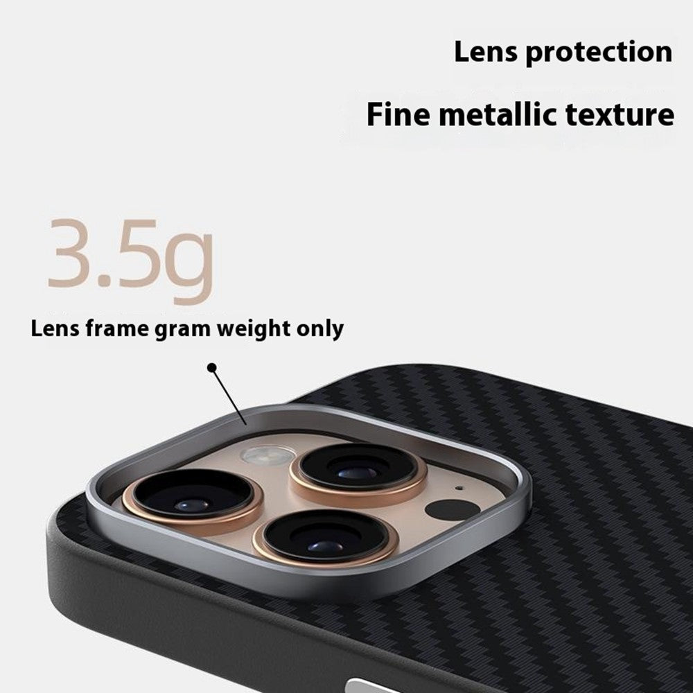ABEEL For iPhone 15 Pro Max Case Compatible with MagSafe Carbon Fiber Texture Back Cover