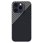 ABEEL For iPhone 15 Pro Max Case Compatible with MagSafe Carbon Fiber Texture Back Cover