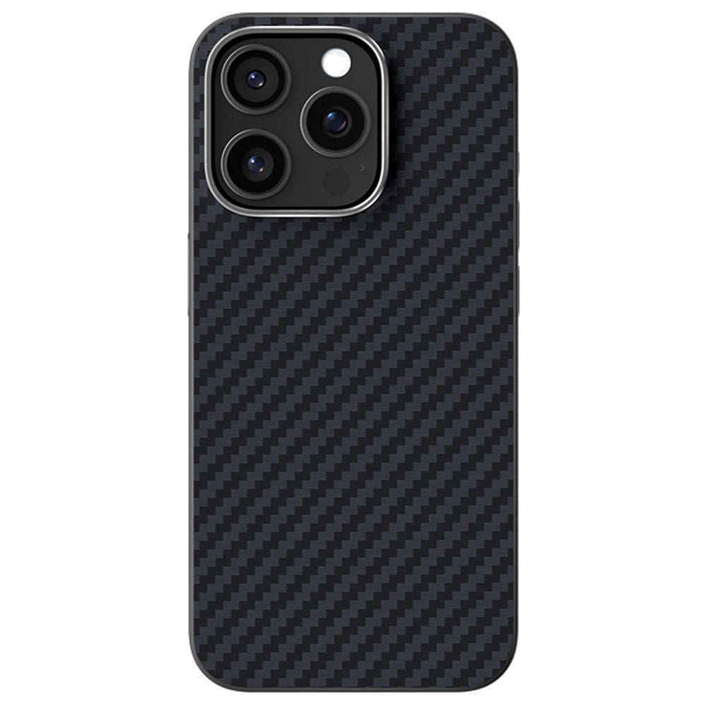 ABEEL til iPhone 14 Pro etui, kompatibelt med MagSafe, bagcover med kulfibertekstur
