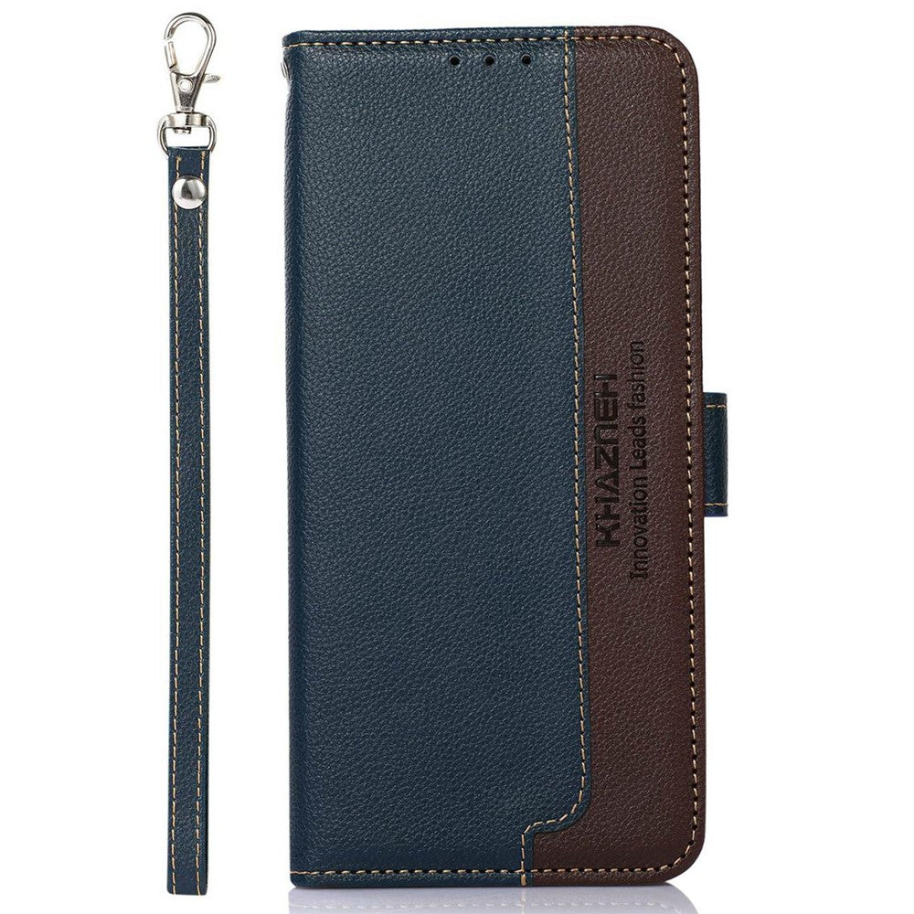 KHAZNEH Til Samsung Galaxy A56 5G Etui RFID-blokerende Pung Litchi Tekstur PU Læder Telefoncover