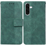 Samsung Galaxy A18 4G / A18 5G / A17 4G / A17 5G / A26 5G-skal, geometriskt mönster, läderplånbok, mobilskal med handledsrem