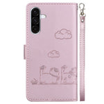 For Samsung Galaxy A18 5G / A17 5G / A17 4G / A26 5G Case RFID Blocking Kitten Pattern TPU+PU Leather Phone Cover