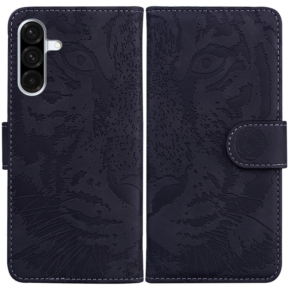 Til Samsung Galaxy A56 5G / A36 5G etui med tigerpræget læder pungtelefoncover