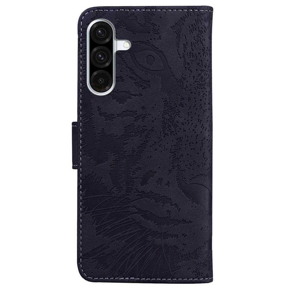 Til Samsung Galaxy A56 5G / A36 5G etui med tigerpræget læder pungtelefoncover