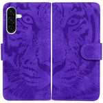 Til Samsung Galaxy A56 5G / A36 5G etui med tigerpræget læder pungtelefoncover