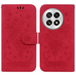 For OnePlus 13 Case PU Leather Wallet Phone Cover Butterfly Flower Imprint