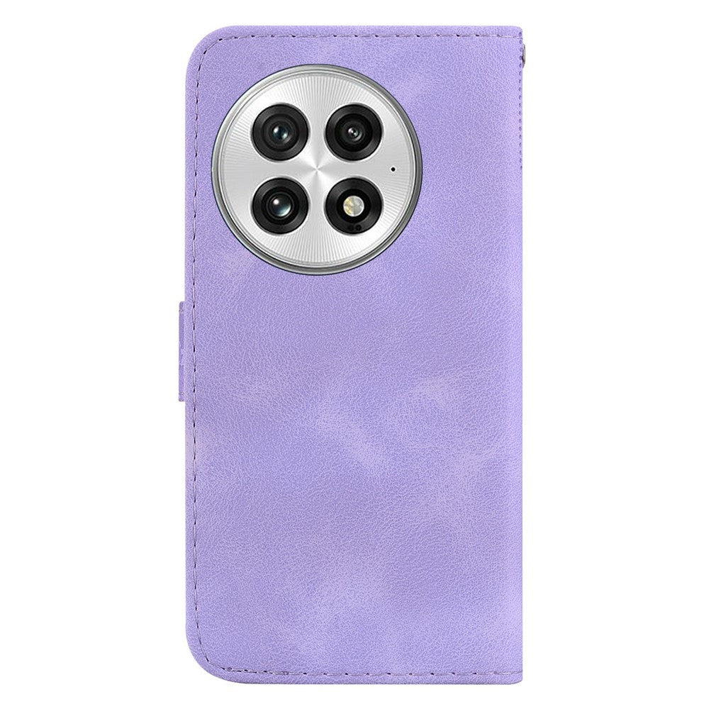 For OnePlus 13 Stand Case 7-Shaped Pattern Imprint Leather Phone Cover