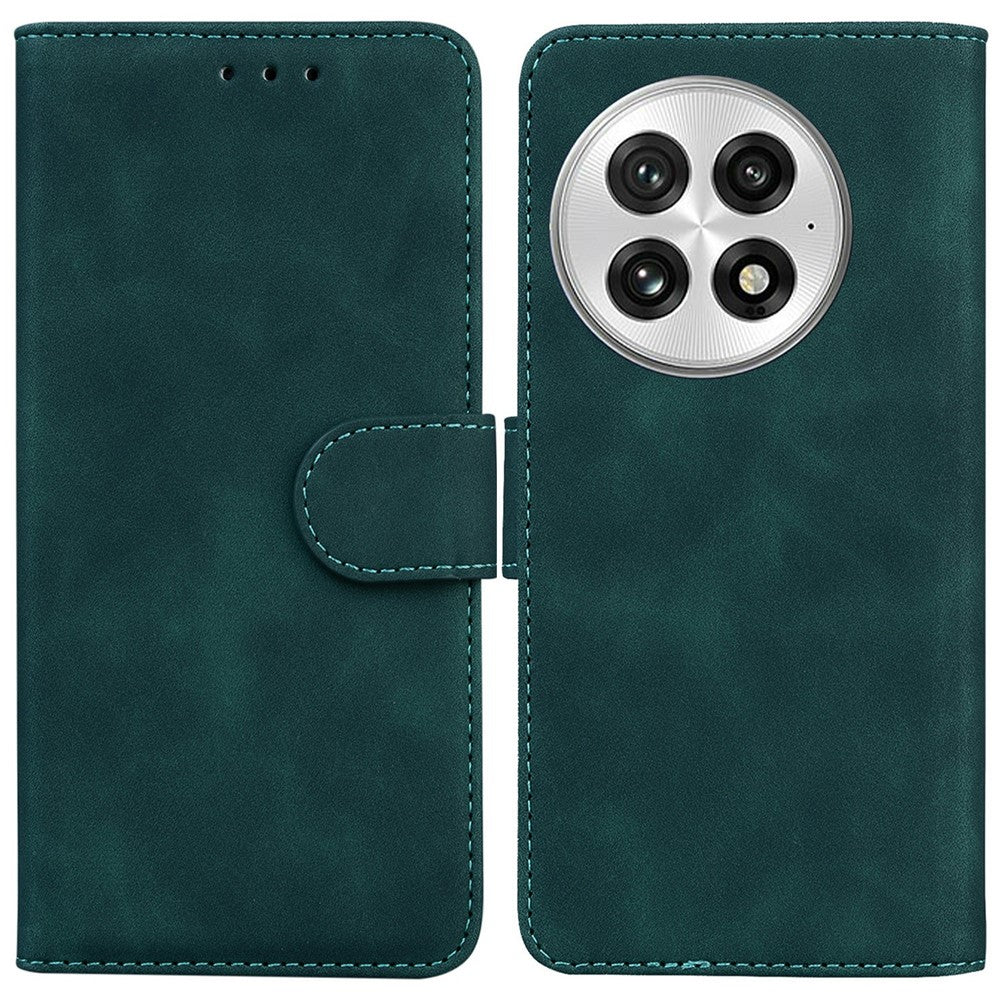For OnePlus 13 Case Solid Color Leather Wallet Phone Cover