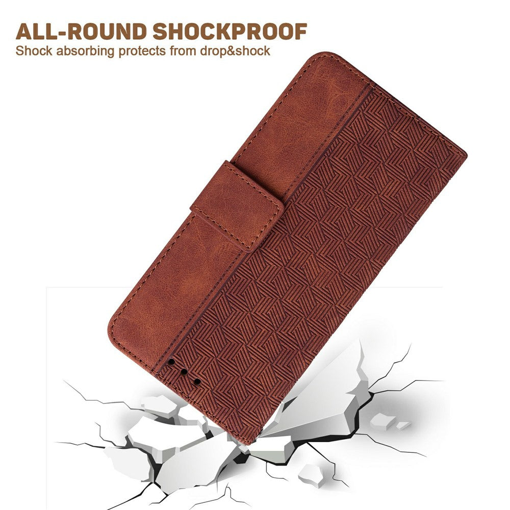 For OnePlus 13 Case Geometry Pattern Leather Wallet Phone Cover
