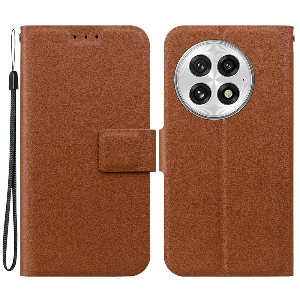 OnePlus 13-skal Ultratunt PU-läder + TPU-mobilskal med kortplats