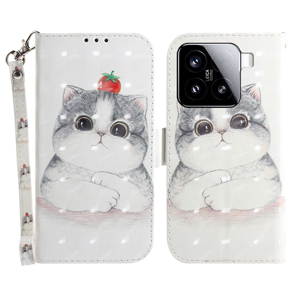 For Xiaomi 15 Case Pattern Printing Leather Wallet Phone Cover