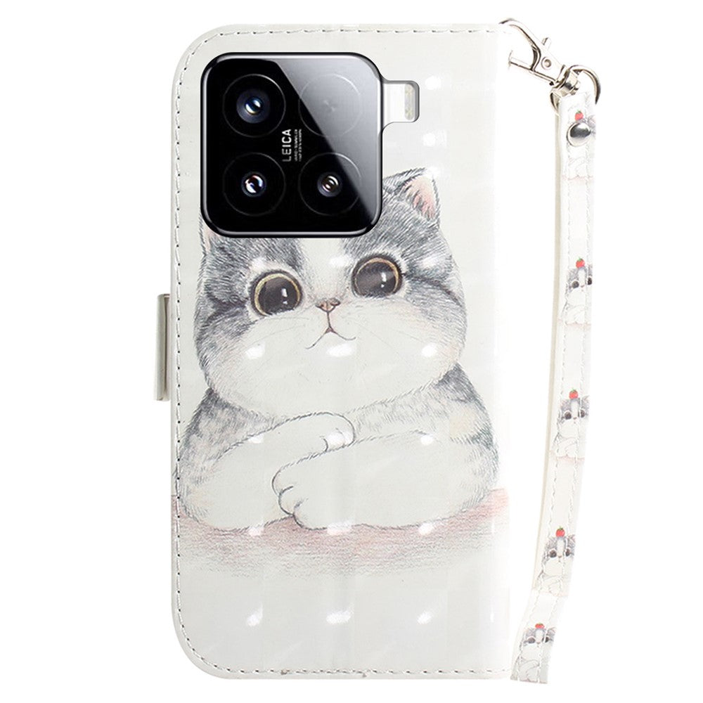 For Xiaomi 15 Case Pattern Printing Leather Wallet Phone Cover