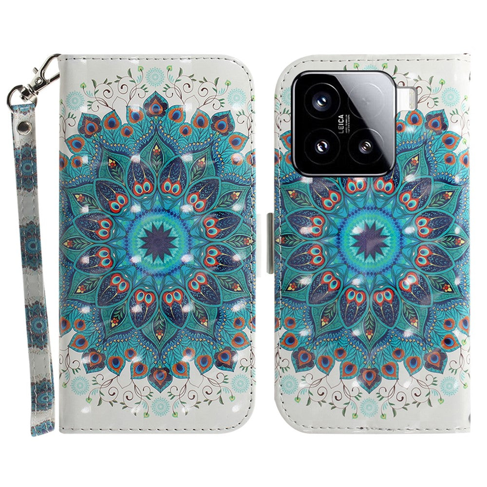 For Xiaomi 15 Case Pattern Printing Leather Wallet Phone Cover